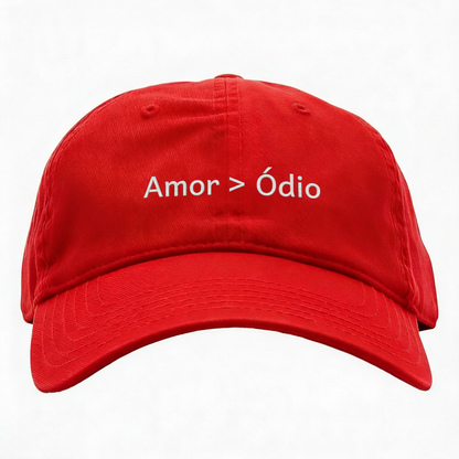 Boné Dad Hat Minimalista - Amor Maior que Ódio